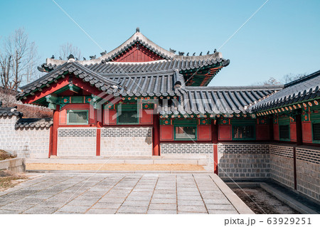 Gyeonghuigung Palace, traditional architecture in Seoul, Korea Gyeonghuigung Palace, traditional architecture in Seoul, Korea 63929251