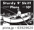 Fisherman In Rowboat 63929620