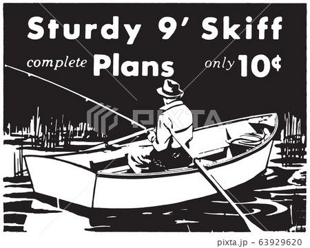 Fisherman In Rowboat 63929620