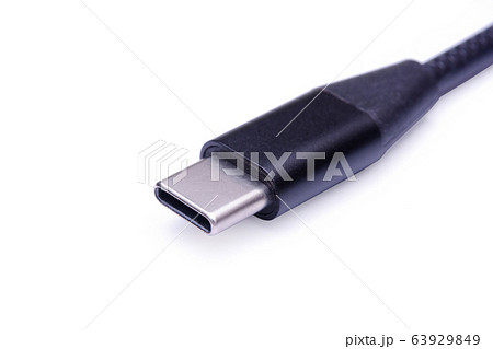 USB Type C, USB-C isolated on white background 63929849