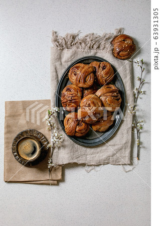 Swedish cinnamon sweet buns 63931305