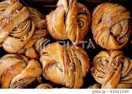 Swedish cardamom buns Kanelbulle 63931340