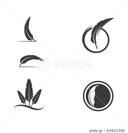 Feather pen icon template Vector Feather pen icon template Vector 63931566
