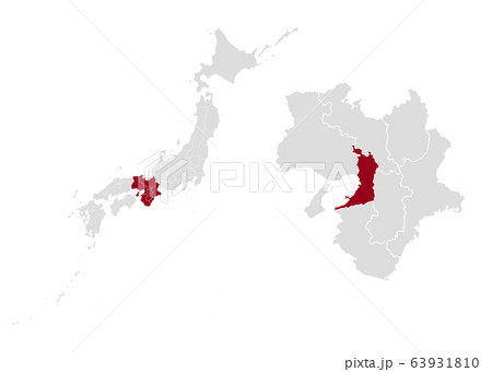 大阪府 近畿地方 日本のイラスト素材