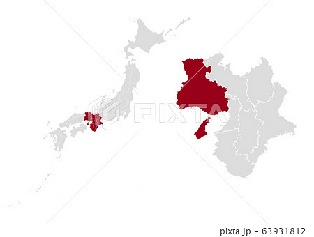 兵庫県 近畿地方 日本のイラスト素材