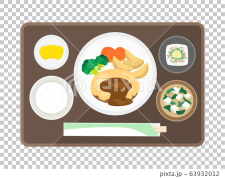 Illustration of cheese hamburger set meal Illustration of cheese hamburger set meal 63932012