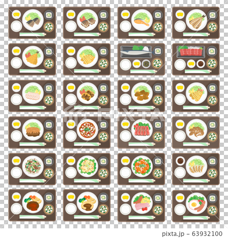 定食のイラストセット 63932100
