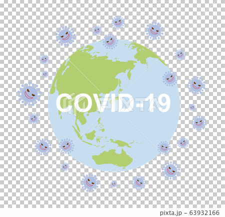 世界中に蔓延するコロナウィルスのイメージ 63932166