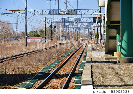 早春の北海道白老町JR竹浦駅の風景を撮影 早春の北海道白老町JR竹浦駅の風景を撮影 63932583