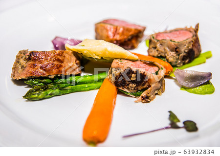 Gourmet food luxury restaurant concept. Food Gourmet food luxury restaurant concept. Food 63932834