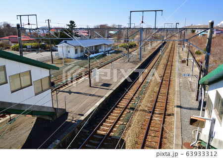 早春の北海道白老町JR萩野駅の風景を撮影 早春の北海道白老町JR萩野駅の風景を撮影 63933312
