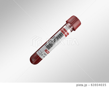 Covid19-Test tube - 3D Illustration 63934035