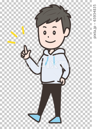 Pointing, pose, pointing - Stock Illustration [63934835] - PIXTA