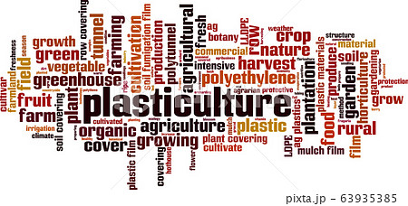 Plasticulture word cloud 63935385