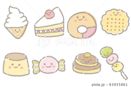 Cute Sweets Icon Stock Illustration