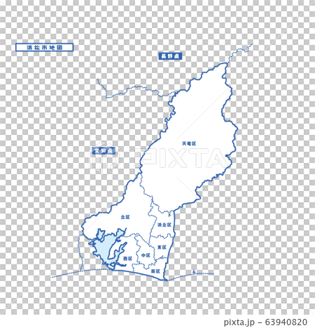 濱松市地圖簡單的空白地圖 濱松市地圖簡單的空白地圖 63940820