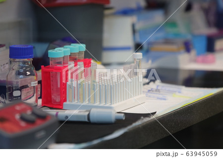 検査　ＰＣＲ　研究所　ラボ　実験　コロナ　ウィルス　新型肺炎　病院　研究　医療　薬　化学　理系 63945059