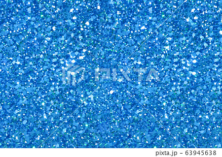 グリッター背景 キラキラ ラメ素材 ブルーの写真素材