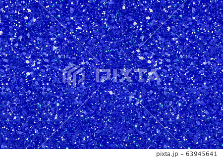 グリッター背景 キラキラ ラメ素材 濃いブルーの写真素材
