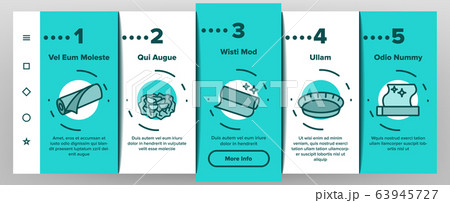 Foil List For Cooking Onboarding Icons Set Vector Foil List For Cooking Onboarding Icons Set Vector 63945727
