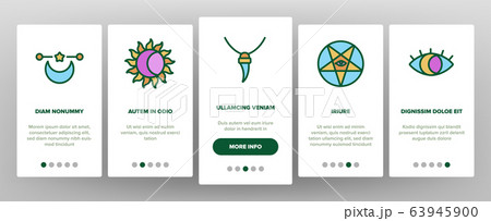 Mystic Symbol Tool Onboarding Icons Set Vector Mystic Symbol Tool Onboarding Icons Set Vector 63945900