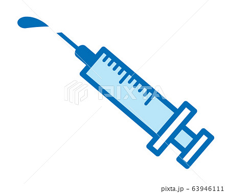かわいい注射器のベクターイラストのイラスト素材 63946111 Pixta
