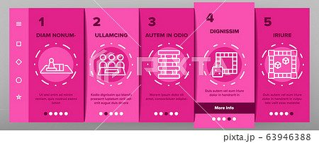 Riddle Play Onboarding Icons Set Vector Riddle Play Onboarding Icons Set Vector 63946388
