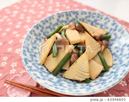 筍とインゲンのおいしいバター醤油炒め 63946605