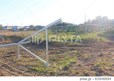 太陽光発電所工事現場 太陽光発電所工事現場 63946694