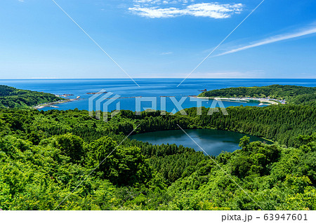 【秋田県男鹿半島】八望台から眺める日本海の絶景 【秋田県男鹿半島】八望台から眺める日本海の絶景 63947601