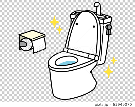 Clean Toilet Stock Illustration