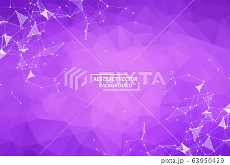 Abstract Purple Geometric Polygonal background 63950429