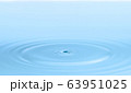 Water circle ripple, light blue water 63951025