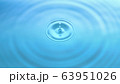 Water drop and circle ripple 63951026