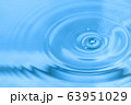 Water drop and circle ripple 63951029