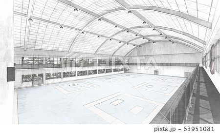 空手試合　イラスト44 63951081