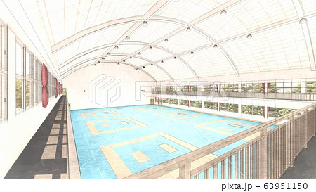 空手試合　イラスト55 63951150