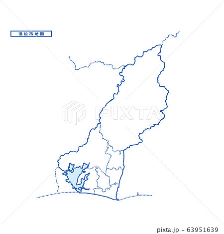 浜松市地図 シンプル白地図 市区町村 浜松市地図 シンプル白地図 市区町村 63951639