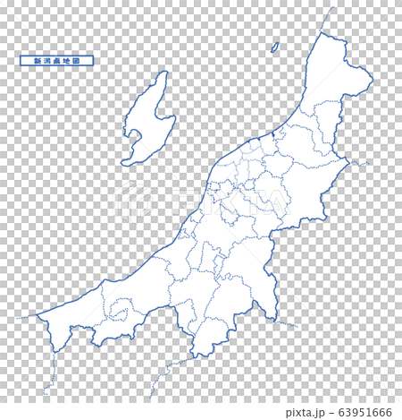 Niigata Prefecture Map Simple Blank Map 63951666