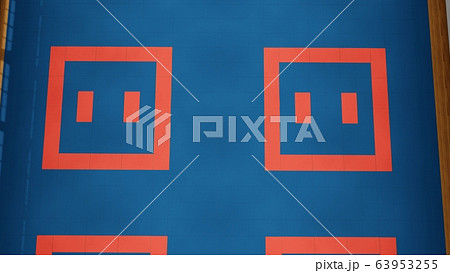 空手試合　イラスト60 63953255