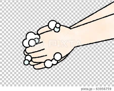 Hand washing-soap-watercolor Hand washing-soap-watercolor 63956759