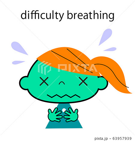 病気　症状　呼吸困難 63957939