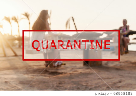 Crisis in the tourism industry due to outbreaks of coronavirus. Stopped traveling, red stamp text Crisis in the tourism industry due to outbreaks of coronavirus. Stopped traveling, red stamp text 63958185