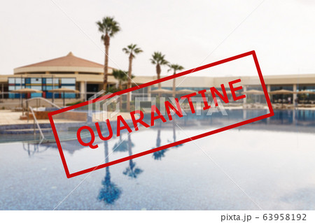 Crisis in the tourism industry due to outbreaks of coronavirus. Stopped traveling, red stamp text Crisis in the tourism industry due to outbreaks of coronavirus. Stopped traveling, red stamp text 63958192