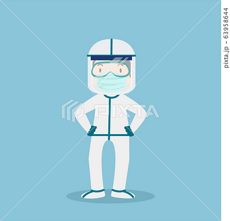 Doctor wearing PPE Costume concept 63958644