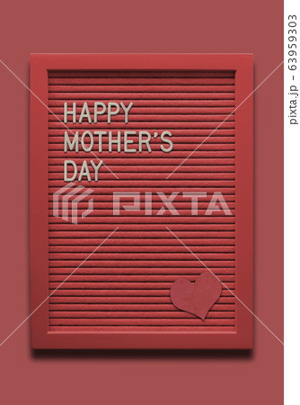 Message board Happy mothers day with heart 63959303
