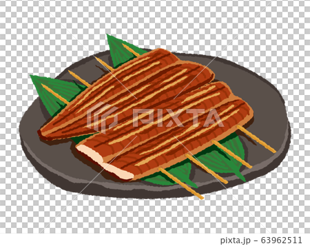 うなぎ蒲焼のイラストのイラスト素材