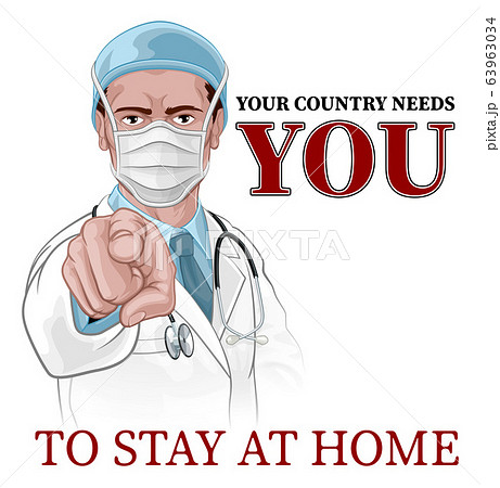 Doctor Wants Needs You Stay Home Pointing Poster Doctor Wants Needs You Stay Home Pointing Poster 63963034