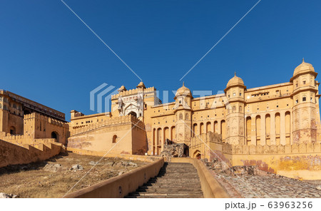 Amber Fort in Amer district of Jaipur, India Amber Fort in Amer district of Jaipur, India 63963256