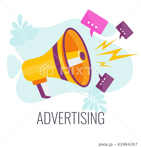 Advertising Marketing Business Concept のイラスト素材